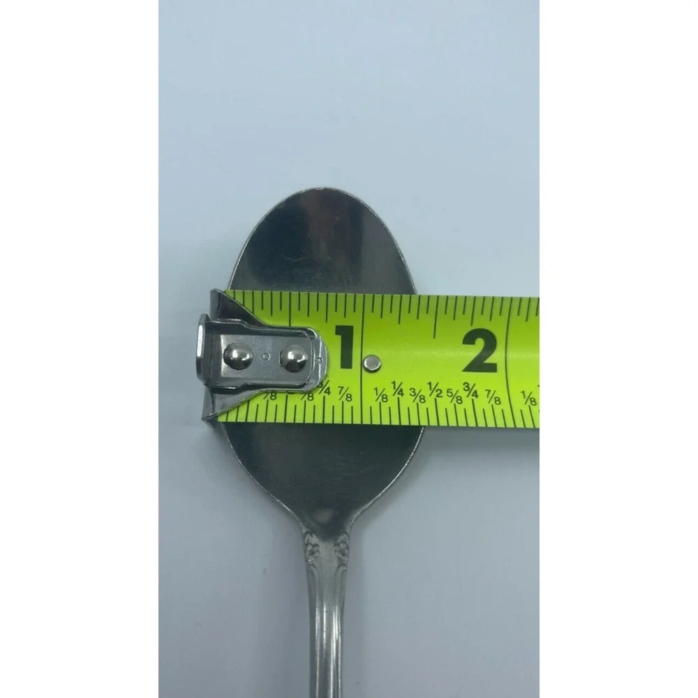 Oneida Chateau Set of 2 Soup Spoons Oneidacraft Deluxe Stainless Flatware 7